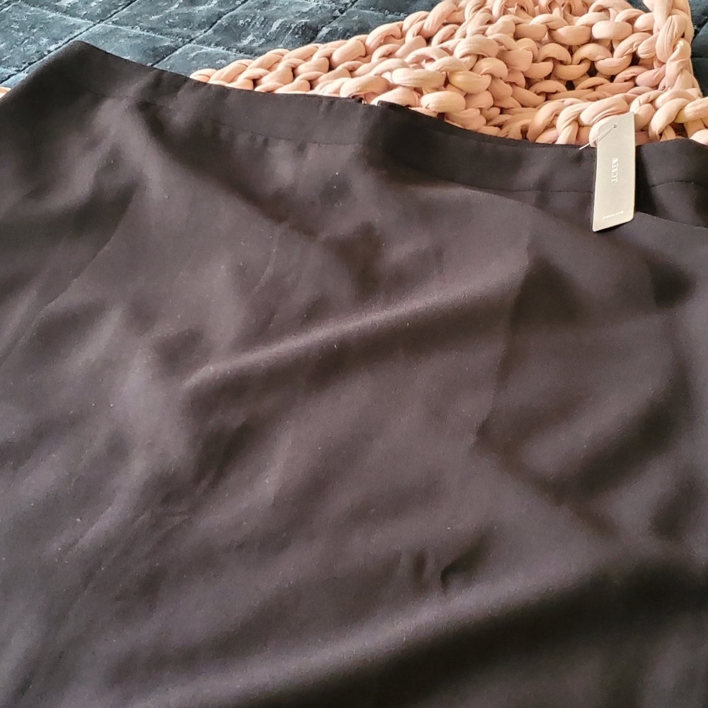 NWT J CREW 365 BLACK CLASSIC DRESS SKIRT STAPLE PIECE NEW SIZE 16